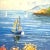 Late 20th Century 20th Century Mediterranean Coastal Painting For Sale - Image 5 of 10