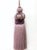 French Country Dusty Mauve Luxury Key Tassel With Satin & Cut Velvet Details For Sale - Image 3 of 11