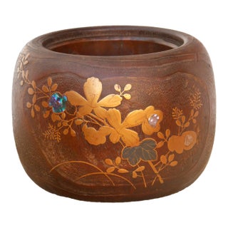 Finely Inlaid Abalone Antique Japanese Hibachi For Sale