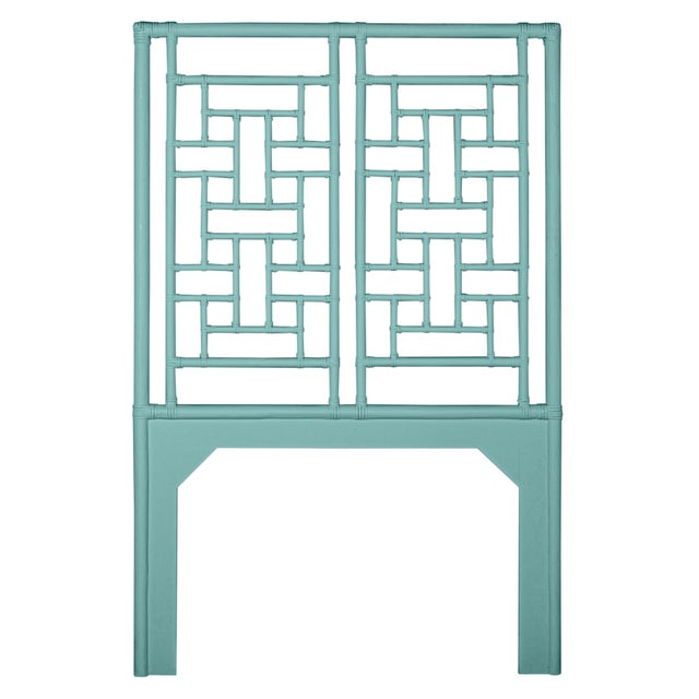 Coastal Ohana Platform Bed Twin, Turquoise For Sale - Image 3 of 7