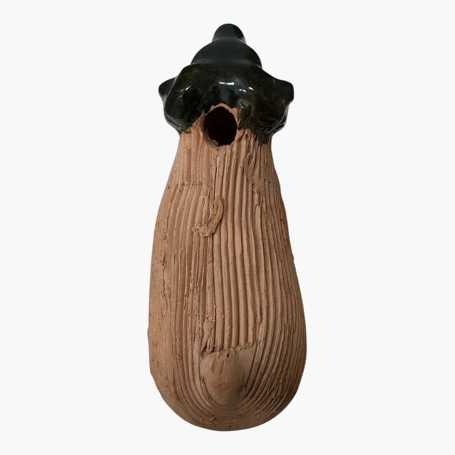 Vintage 1980s Chia Pet Ram Sheep Figurine Terracotta Planter No Seeds For Sale - Image 9 of 15