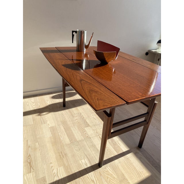 Danish Teak Drop-Leaf Københavnerbord Table, Denmark, 1960s For Sale - Image 16 of 18