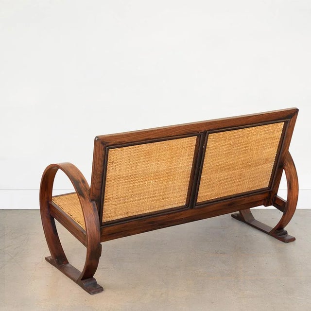 1940s 1940s French Art Deco Settee For Sale - Image 5 of 10