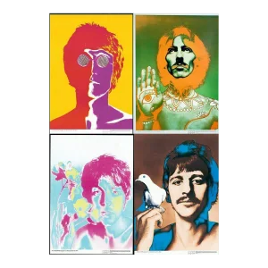 The Beatles by Richard Avedon for Stern 1967 Posters, Original Printing - Set of 4