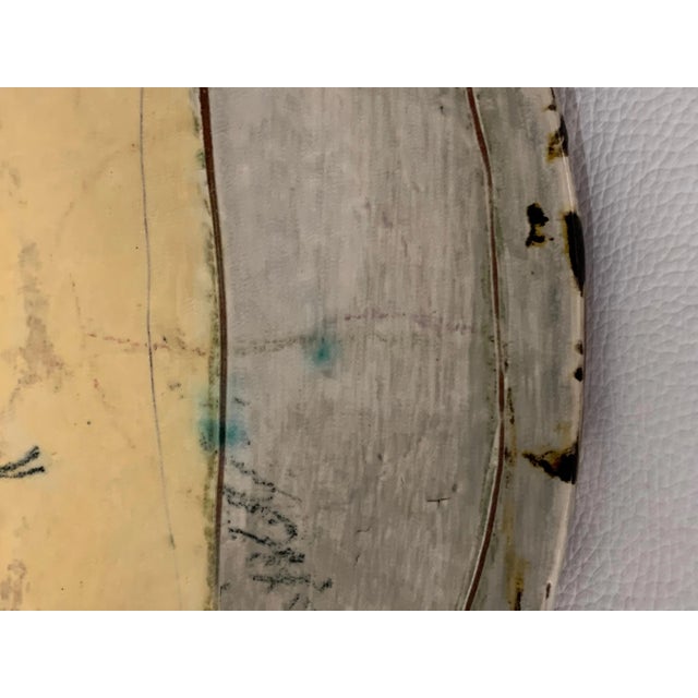 Mid 20th Century Mid 20th Century "La Mujer de Juan" Glazed Pottery Charger For Sale - Image 5 of 8