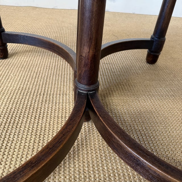 Canterbury Reclaimed Elm Dining Table – Rich Walnut Finish For Sale - Image 13 of 14
