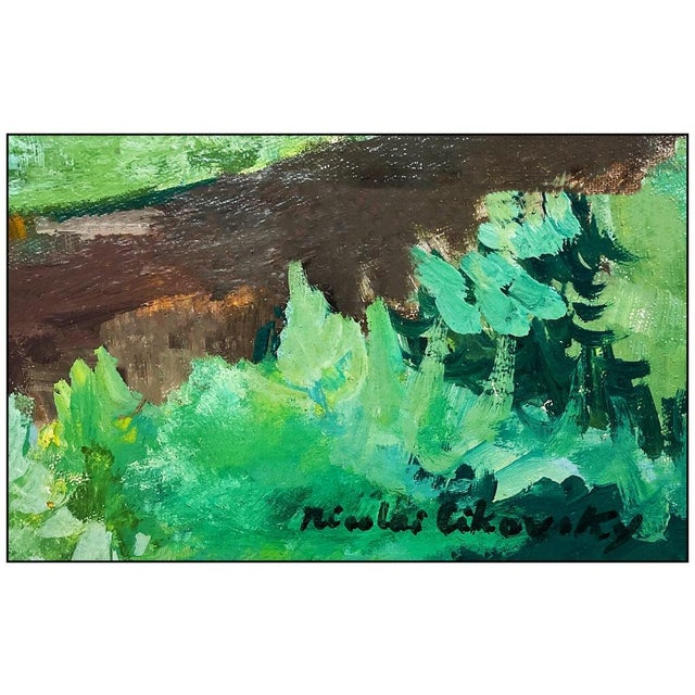 Contemporary Mid 20th Century Countryside Backwater, Nicolai Cikovsky For Sale - Image 3 of 4
