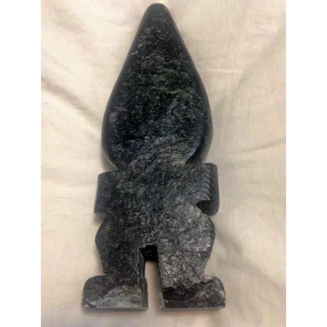 Mid 20th Century Vintage Black Stone Sculpture For Sale - Image 5 of 8