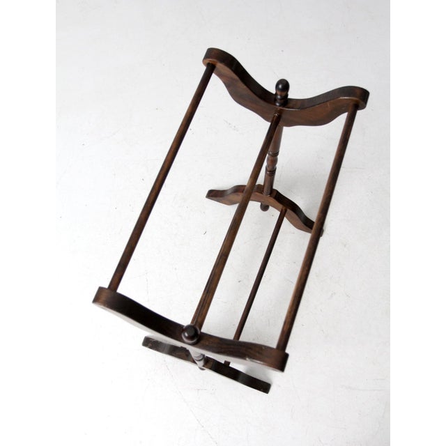 Antique Victorian Wooden Blanket Stand For Sale - Image 9 of 12