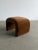 Brown Mohair Waterfall Bench / Stool - Custom For Sale - Image 8 of 15
