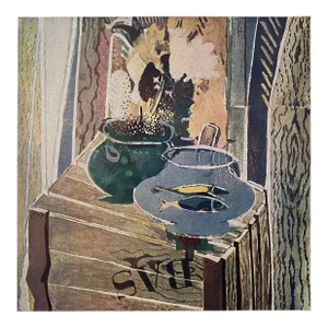 Georges Braque Vintage 1948 Limited Edition French Fine Art Lithograph Print " La Caisse " 1947