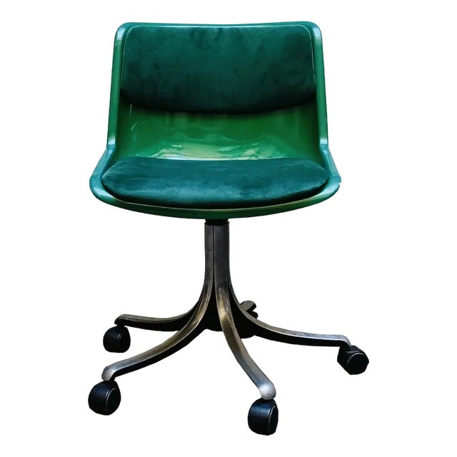 Green Modus Office Chair attributed to Osvaldo Borsani, Italy, 1975 For Sale