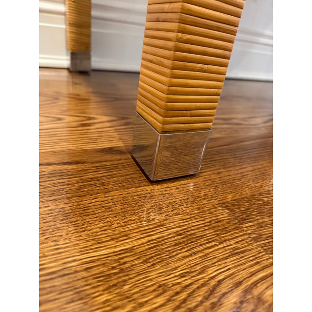 Bielecky Brothers Cane Rattan Console Desk For Sale - Image 15 of 16