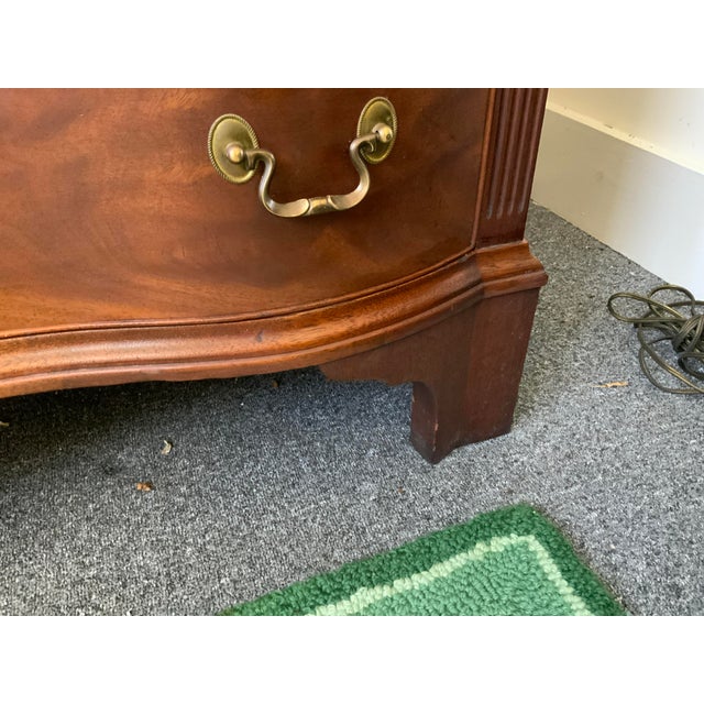 Late 20th Century Serpentine Front Chippendale Style Chest For Sale - Image 10 of 14