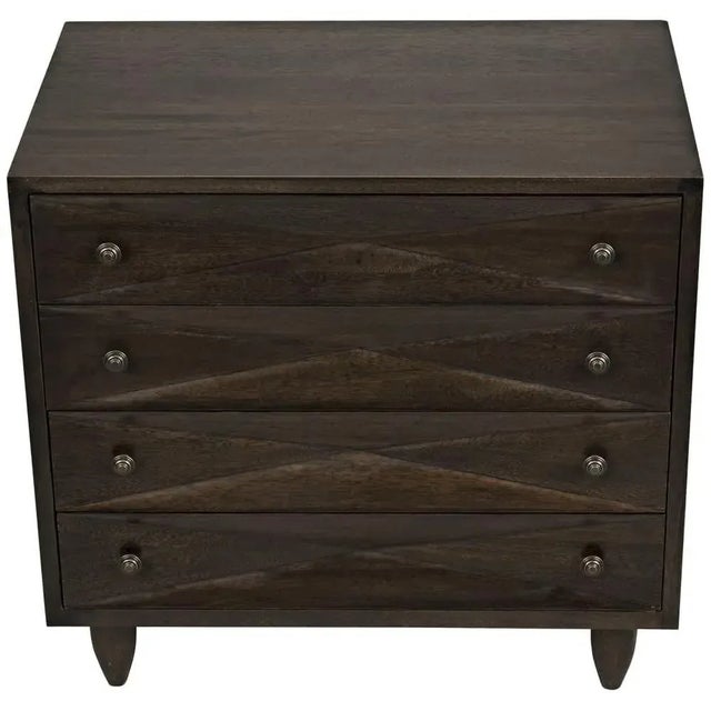 Noir NOIR Diamond Chest, Ebony Walnut For Sale - Image 4 of 5