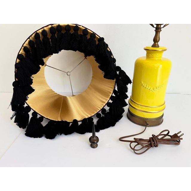 1940s Coat of Arms Lamp & Shade For Sale - Image 16 of 17