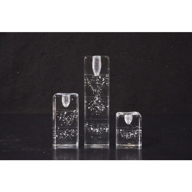 Arkipelago Glass Candlesticks by Timo Sarpaneva for Iittala, 1960s, Set of 3 For Sale - Image 9 of 9