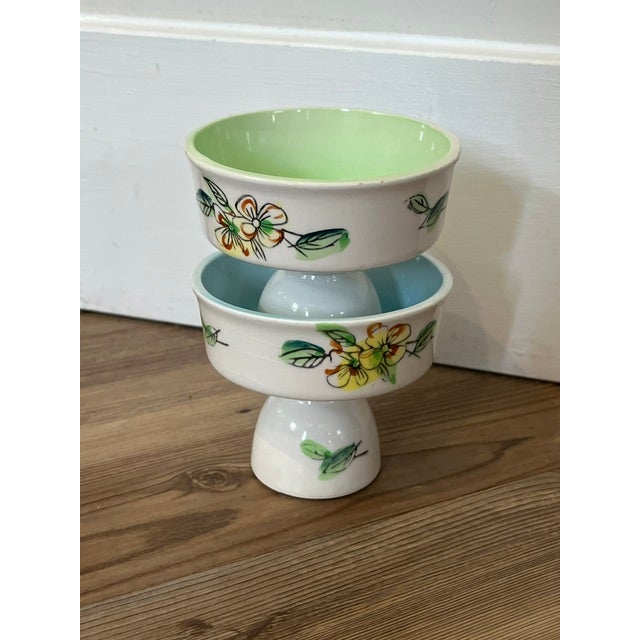 1920s Footed Dessert Bowl or Compote Cups - Set of 2 For Sale - Image 10 of 10