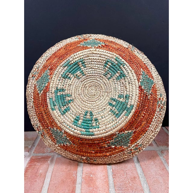 Tan African Hand Woven Basket Bowls - Set of 2 For Sale - Image 8 of 13