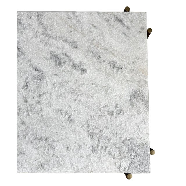 Metal Luna Stone & Bronze Coffee Table For Sale - Image 7 of 11