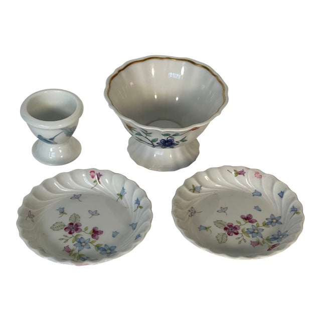 1970s Limoges France Porcelain Small Dishes - 3 PCS For Sale