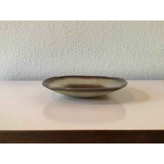 Maurice Heaton Vintage Maurice Heaton Mid-Century Modern Fused Glass Plate For Sale - Image 4 of 9