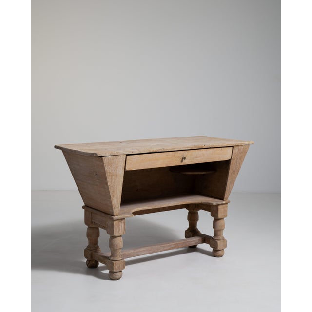 1970s French Brutalist Bar Cabinet with Single Drawer, Antique, France, Circa 1970 For Sale - Image 5 of 13
