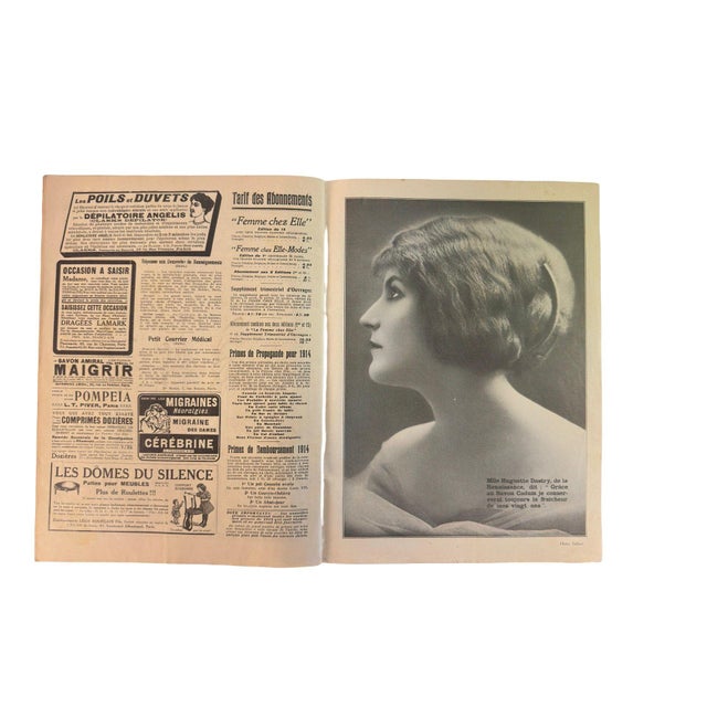 Early 20th Century Antique French Fashion, Interiors & Women’s Culture Magazine, La Femme Chez Elle, March 15, 1914 For Sale - Image 5 of 14