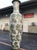 Mid-Century Modern 1960s Mid-Century Monumental 72” Ceramic Floor Vase – Tropical Bird & Palm Motif For Sale - Image 3 of 8