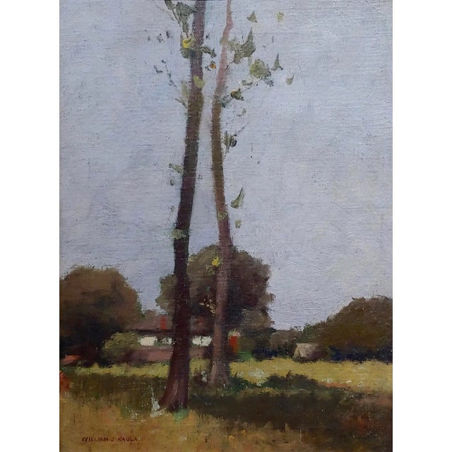 Impressionist William J. Kaula -New Hampshire Cottage Landscape Oil Painting For Sale - Image 4 of 9