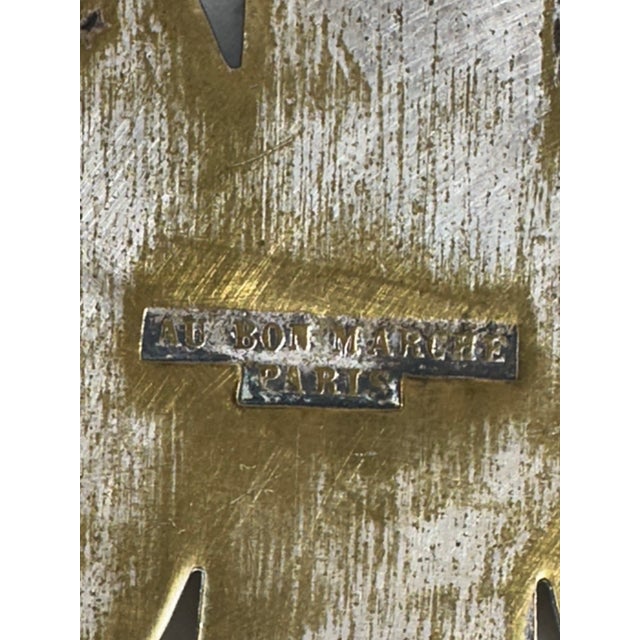 French Antique Rolling Expandable Brass Silverplate Trivet by Au Bon Marché Paris, Late 19th C. For Sale - Image 11 of 12