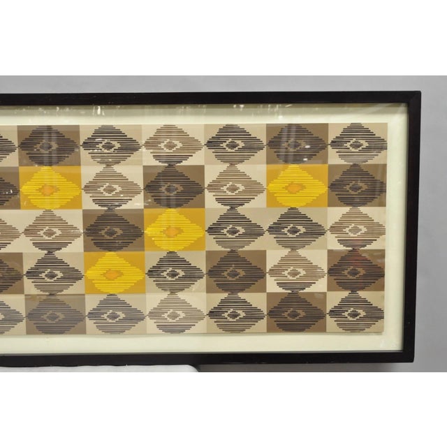 Early 21st Century Contemporary Modern Melissa Wood Ikat Abstract Large 80" Glicees Print Wall Art For Sale - Image 5 of 18