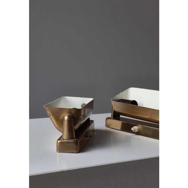 Vintage Danish Wall Lamps in Patinated Brass from Lyfa, 1950s, Set of 2 For Sale - Image 18 of 18
