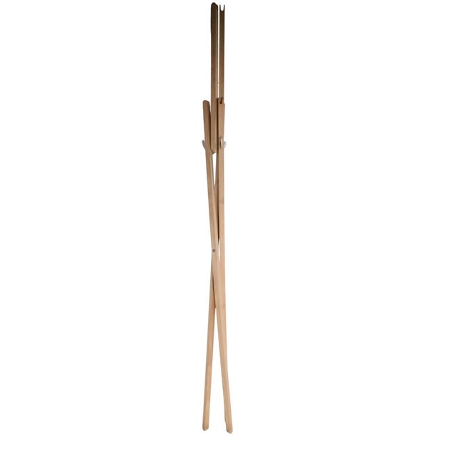 Architectural Designer Folding Coat Tree Rack Retailed by Stillfried N. Y. C. For Sale - Image 4 of 12