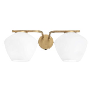 DK 2-Arm Wall Lamp by Henrik Tengler for Konsthantverk For Sale