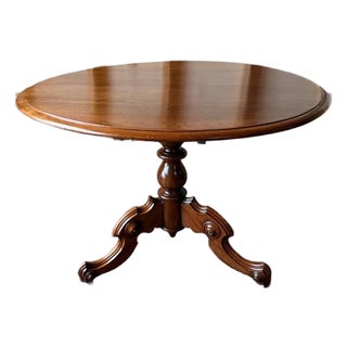 Antique Victorian Style Fold Top Parlor Center Table For Sale