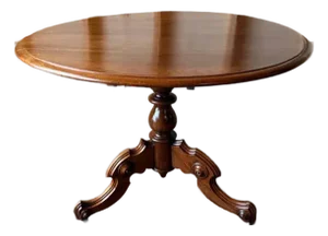 Antique Victorian Style Fold Top Parlor Center Table