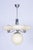 Art Deco Chandelier in Chrome-Plated Steel and Opal Glass, Czech, 1920s For Sale - Image 10 of 10