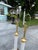 1970s Hollywood Regency Neoclassical Column Table Lamps – White Lacquer & Gilt Gold Leaf - a Pair For Sale - Image 4 of 9