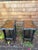 Statement pieces! These vintage Asian end tables feature a dramatic sculptural base with carved “tree trunk” or faux bois...
