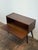 Walnut Entry Console Table With Drop-Down Storage Compartment Vintage Mid-Century Modern 1960s For Sale - Image 4 of 13
