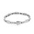 This stunning link bracelet is a great accessory. Crafted in 14k white gold, this design features channel set, princess...