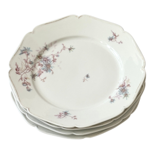 Circa 1920s Limoges Porcelain Luncheon Plates- Set of 4