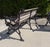 Vintage Cast Aluminum & Oak Garden Benches, Pair For Sale - Image 11 of 12