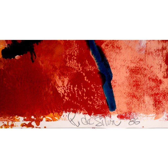 Paint The Kiss - Abstract Figurative Composition in Acrylic by Ricardo De Silva For Sale - Image 7 of 8