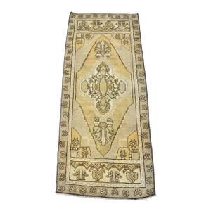 1960s Vintage Oushak Hand Knotted Small Rug