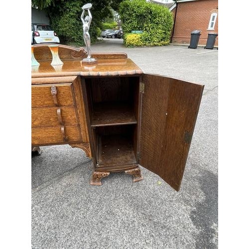 Art Deco Oak Sideboard, 1930s For Sale - Image 15 of 18