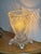 Pressed Glass Urn Style Table Lamp For Sale - Image 4 of 12