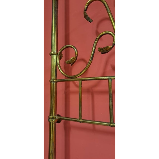 Antique Brass Headboard, 1930 For Sale - Image 12 of 14