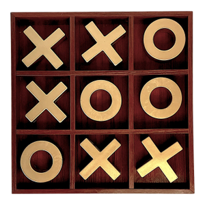 1990s Contemporary Modern Tic Tac Toe Game Board & Pieces